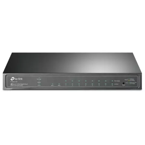 An image of a product called TP-Link TL-SG2210P 8-Port Smart Gigabit PoE Switch 2 SFP-slot