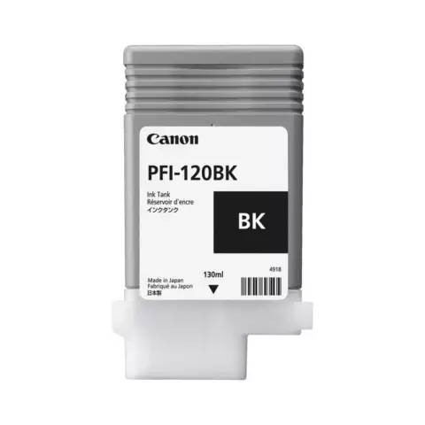 An image of a product called Canon PFI-120BK Black Ink Cartridge/Starink (2885C001AA)