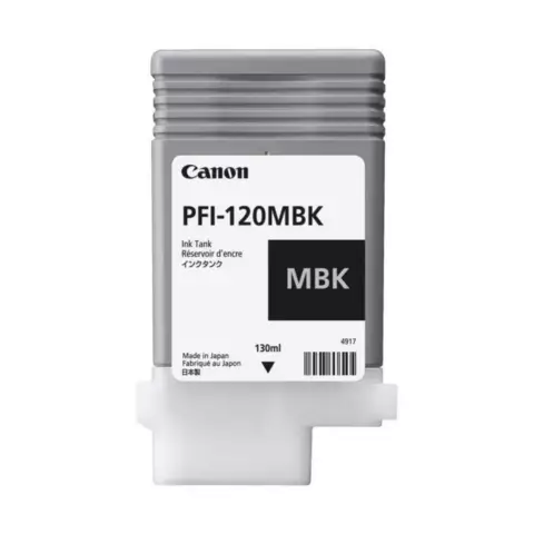 An image of a product called Canon PFI-120MBK Matte Black Ink Cartridge/Starink (2884C001AA)