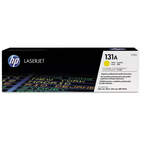 An image of a product called HP 131A Yellow Original LaserJet Toner Cartridge (CF212A)