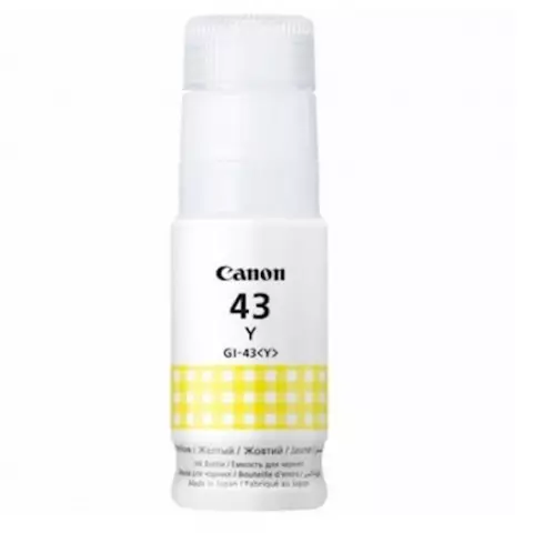 An image of a product called <title>Canon GI-43 Sarı Mürəkkəb Şüşəsi 70ml/Starink (4689C001) - Qiymət və Keyfiyyət | AEunion Store</title>