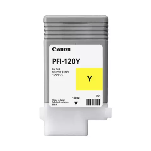 An image of a product called Canon PFI-120Y Yellow Ink Cartridge/Starink (2893C001AA)