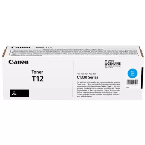 An image of a product called Original Toner Canon T12 Cyan (5097C006AA)