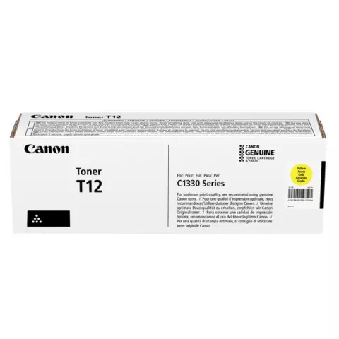 An image of a product called Original Toner Canon T12 Yellow (5095C006AA)