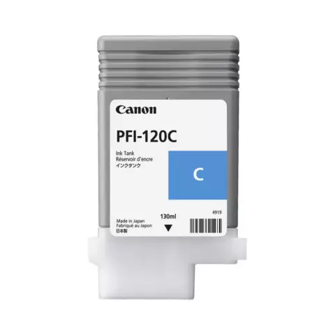 An image of a product called Canon PFI-120C TM-300 Cyan Ink Cartridge/Starink (2891C001AA)