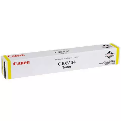 An image of a product called Canon C-EXV34 Yellow Original Toner Cartridge (3785B002)