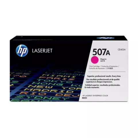 HP 507A Magenta Original LaserJet Toner Cartridge (CE403A)