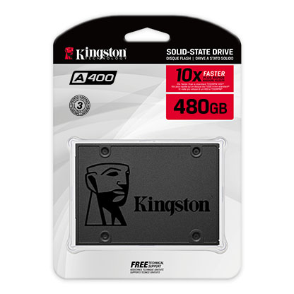 Kingston 480GB A400 SATA III 2.5" Internal SSD (SA400S37/480G)