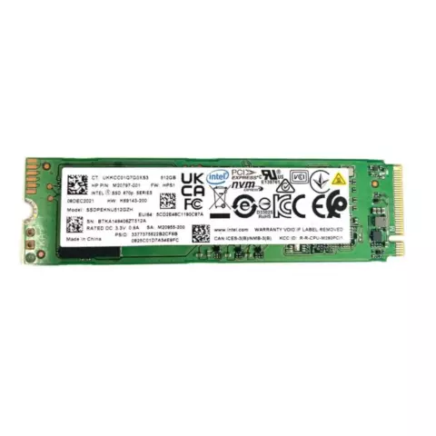 An image of a product called Intel 670p 512GB M.2 NVME SSD Solid State Drive SSDPEKNU512GZH (M20797-001)