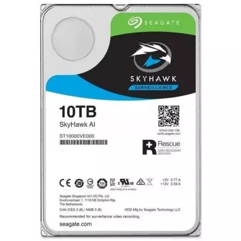 Seagate 10TB Video HDD 3.5" SATA Internal Hard Drive (OEM)(ST10000VE000)